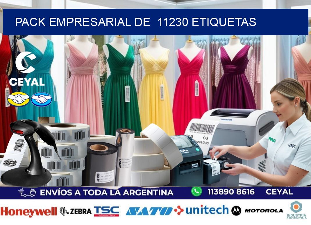 Pack empresarial de  11230 etiquetas