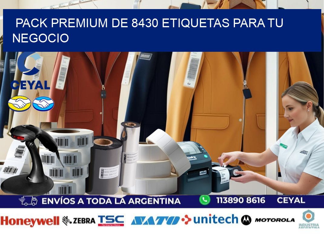 Pack premium de 8430 etiquetas para tu negocio