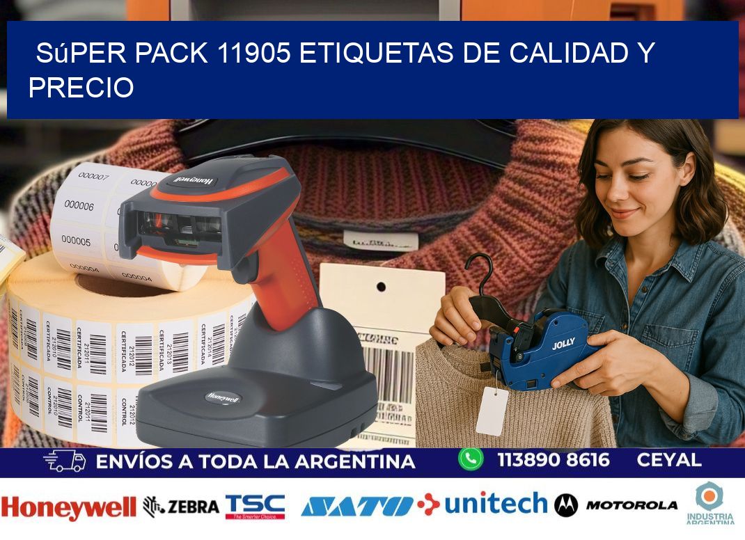 Súper pack 11905 etiquetas de calidad y precio