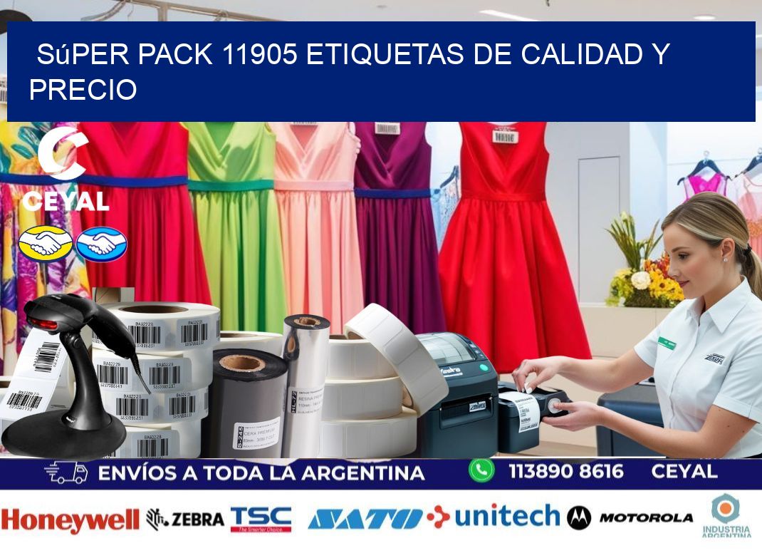 Súper pack 11905 etiquetas de calidad y precio