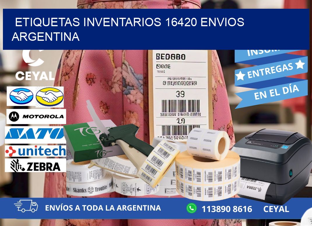 etiquetas inventarios 16420 ENVIOS ARGENTINA