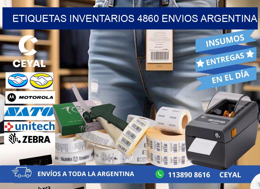 etiquetas inventarios 4860 ENVIOS ARGENTINA