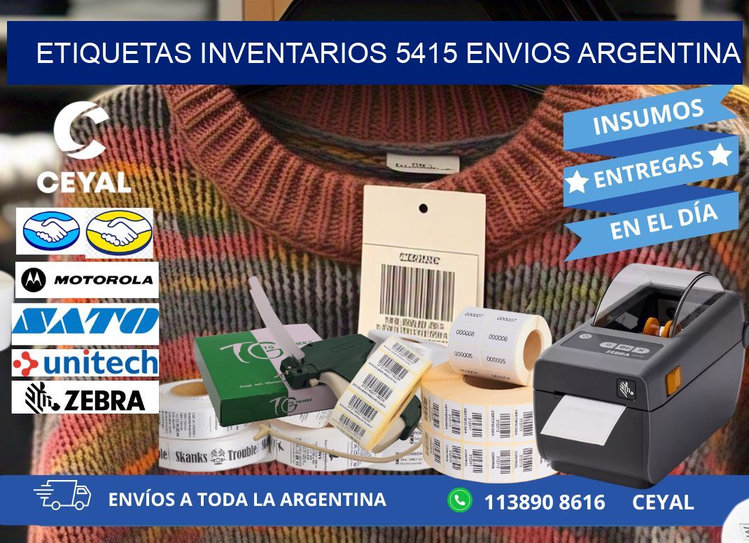 etiquetas inventarios 5415 ENVIOS ARGENTINA
