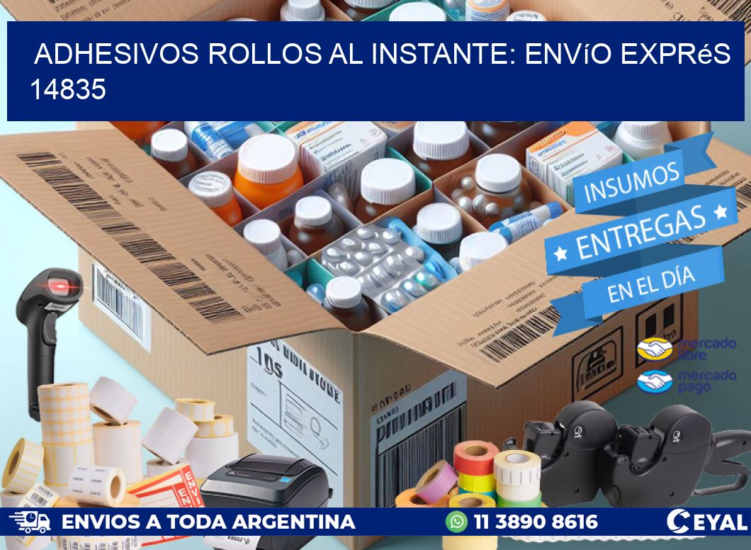 Adhesivos rollos al Instante: Envío Exprés 14835