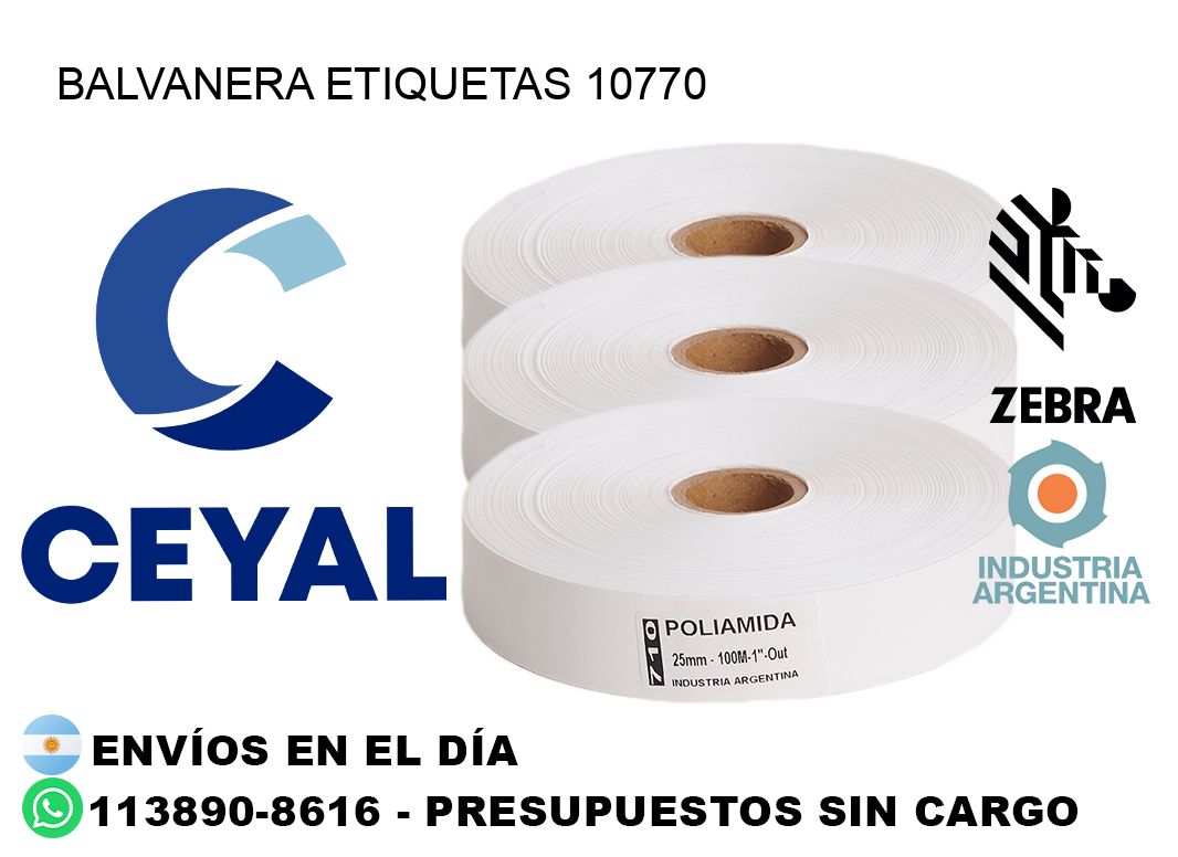 Balvanera etiquetas 10770