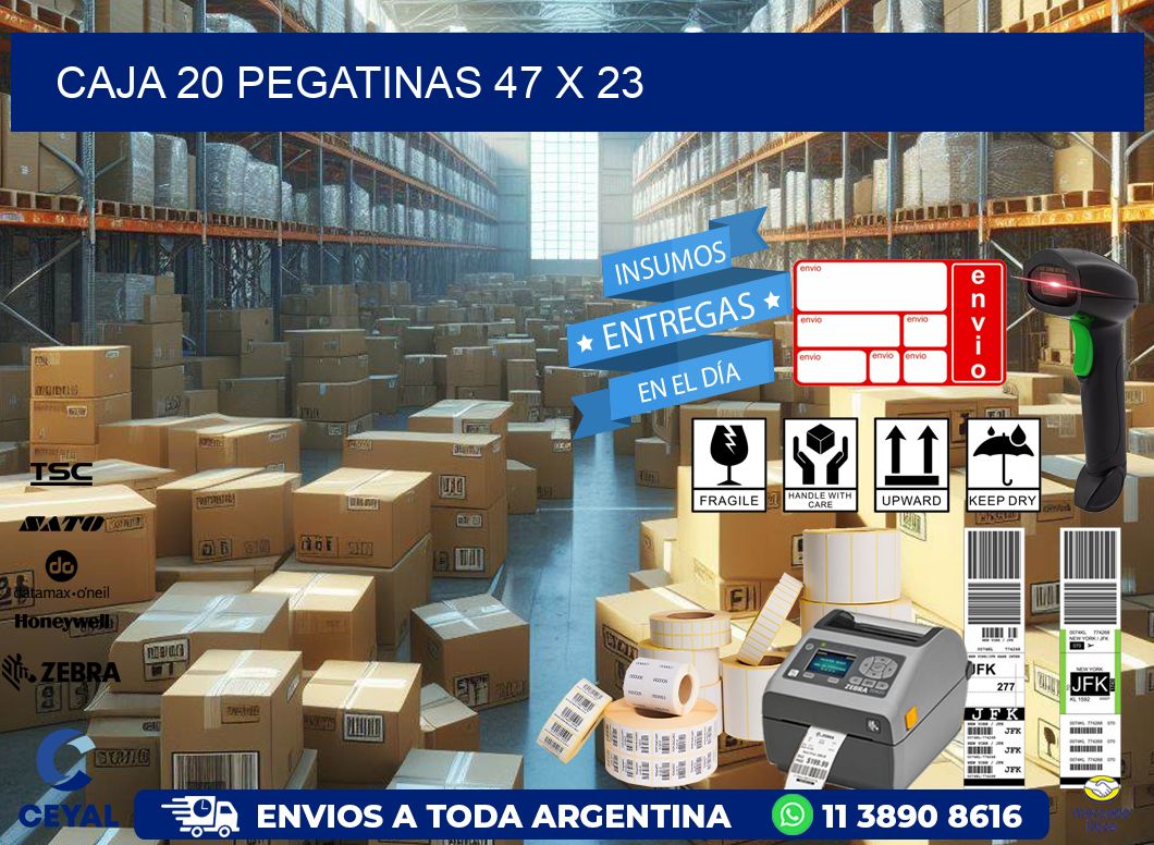 CAJA 20 PEGATINAS 47 x 23