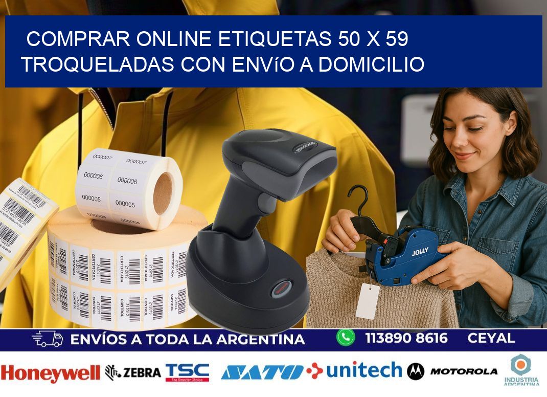 Comprar online etiquetas 50 x 59 troqueladas con envío a domicilio