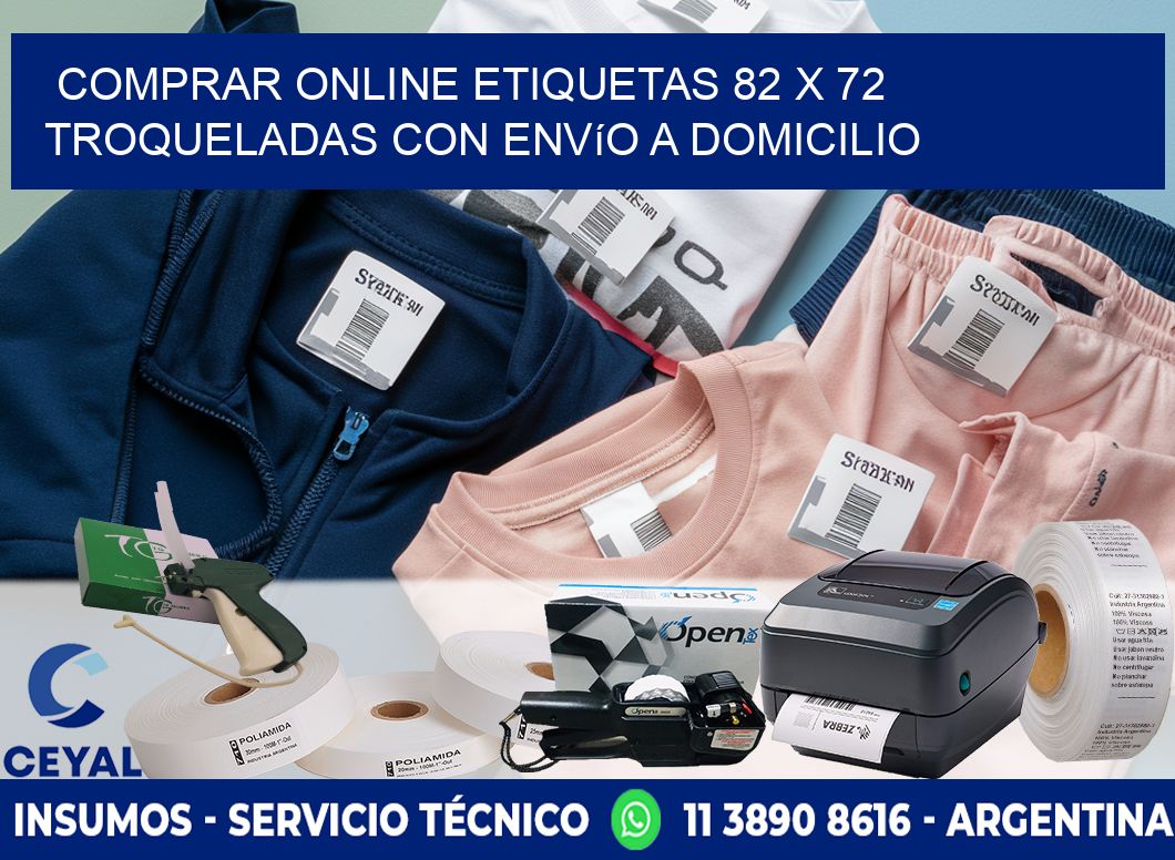 Comprar online etiquetas 82 x 72 troqueladas con envío a domicilio
