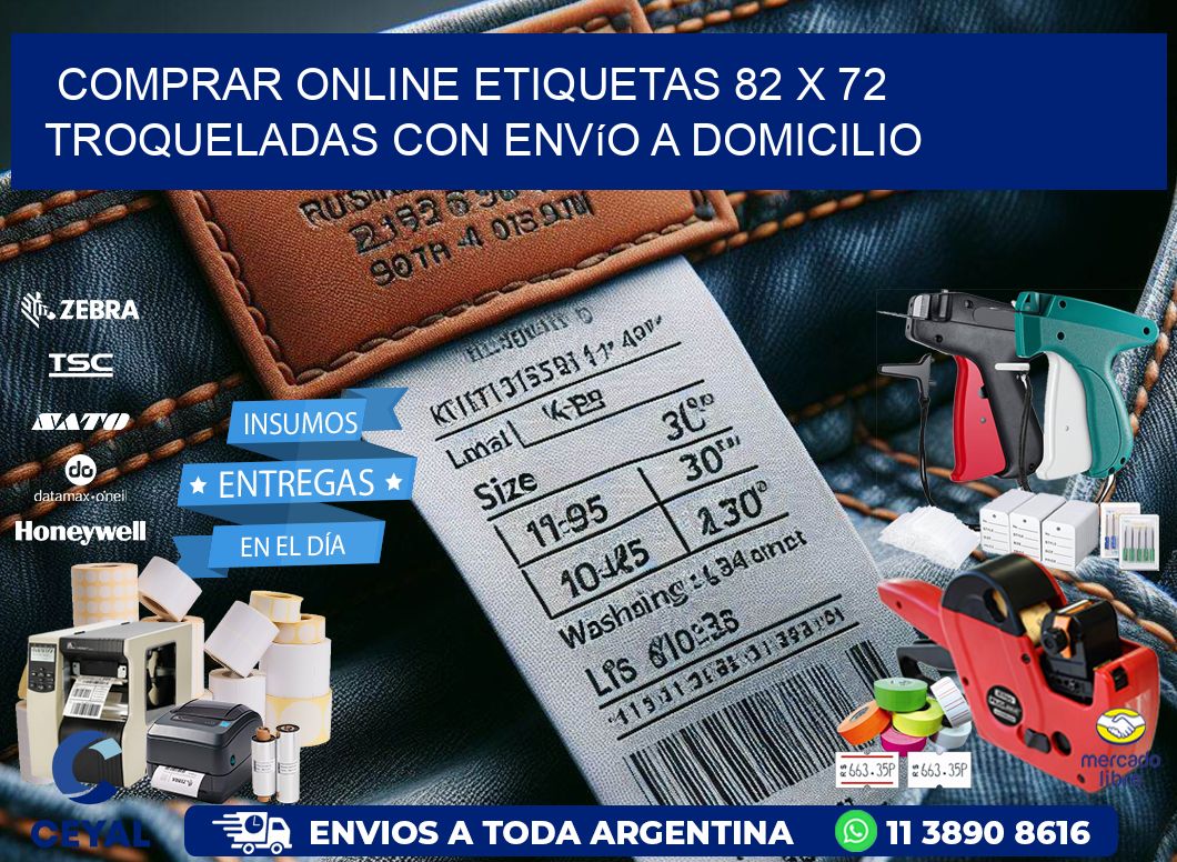 Comprar online etiquetas 82 x 72 troqueladas con envío a domicilio