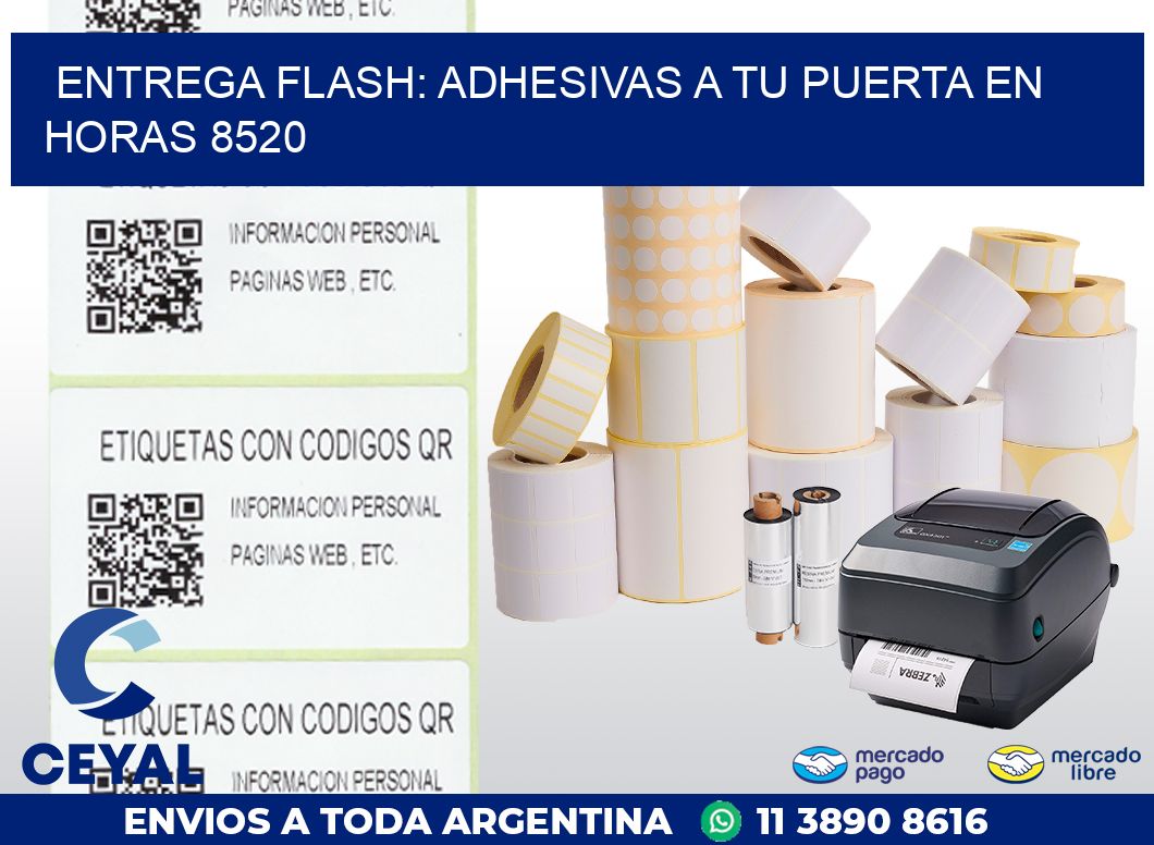 Entrega Flash: Adhesivas A Tu Puerta en Horas 8520