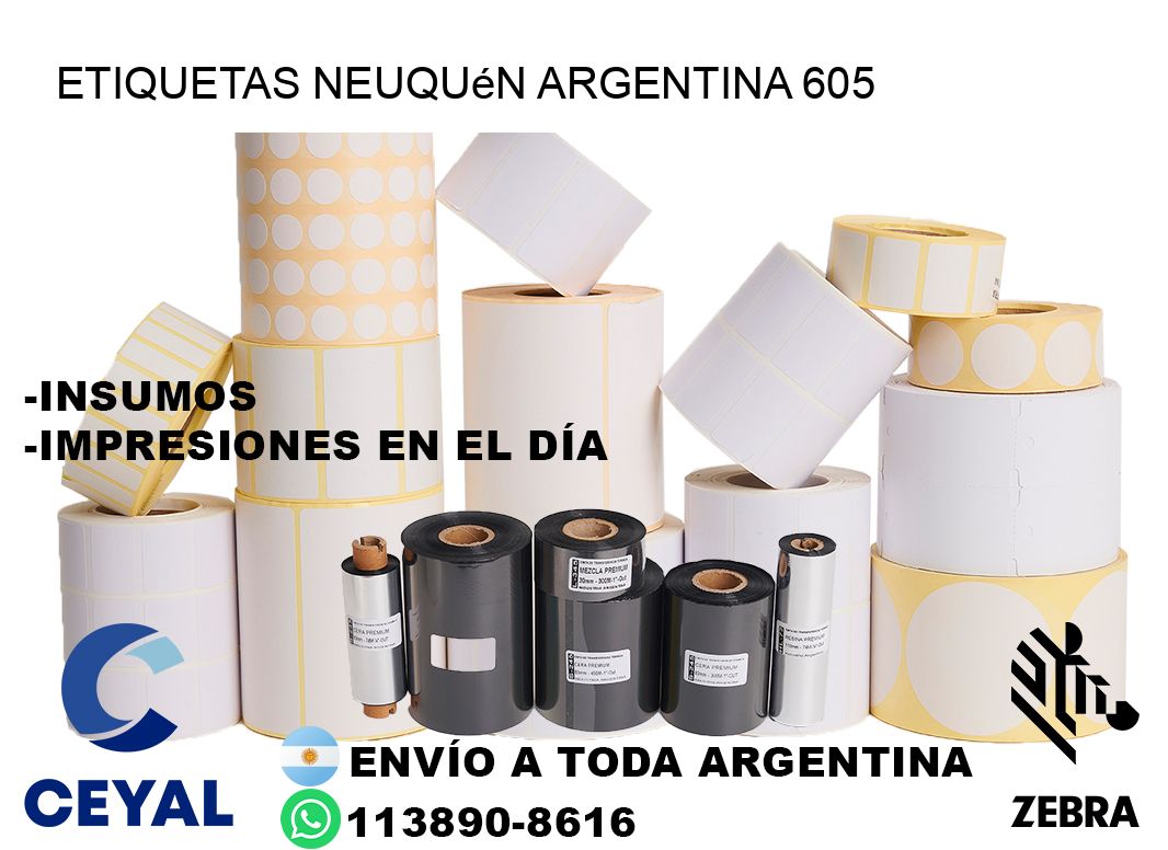 Etiquetas Neuquén Argentina 605