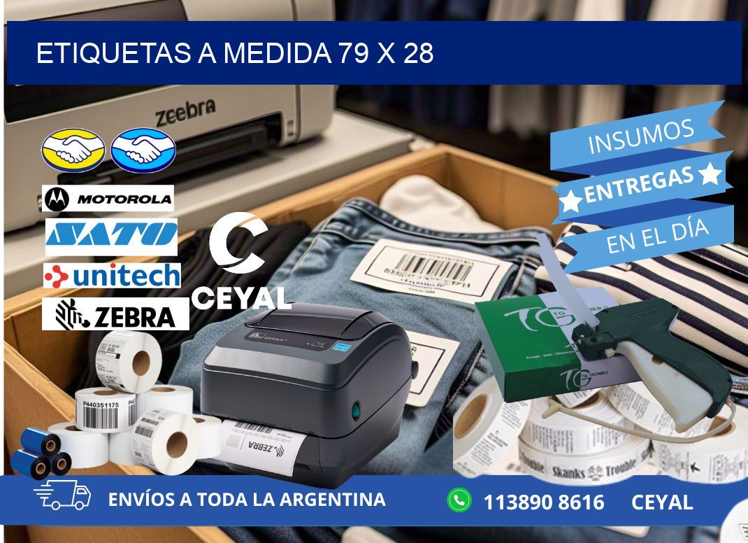 Etiquetas a medida 79 x 28