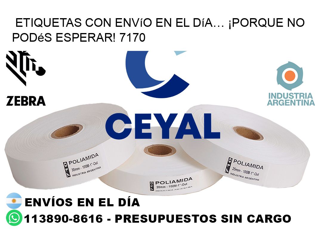 Etiquetas con Envío en el Día… ¡Porque No Podés Esperar! 7170