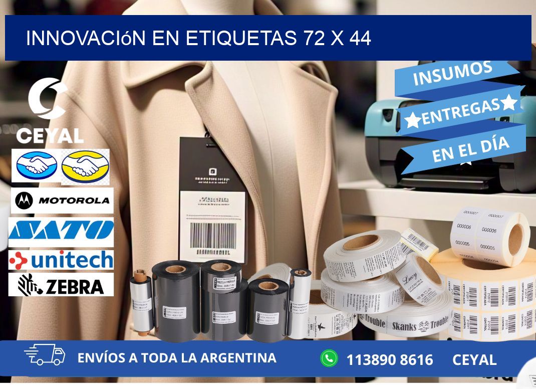 Innovación en etiquetas 72 x 44