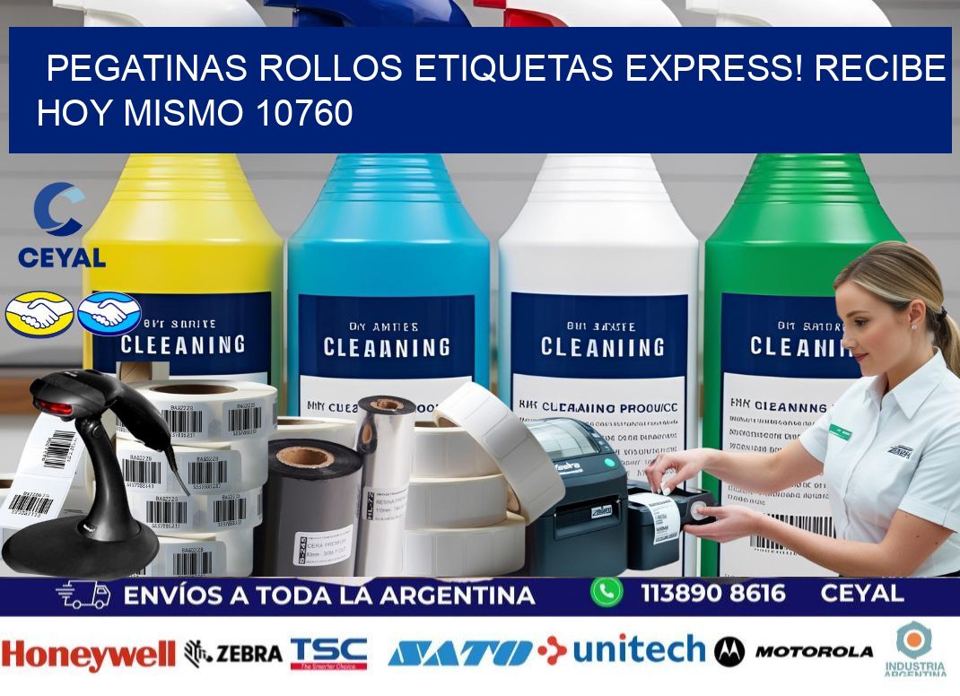 Pegatinas rollos etiquetas Express! Recibe Hoy Mismo 10760
