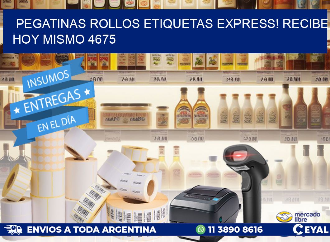 Pegatinas rollos etiquetas Express! Recibe Hoy Mismo 4675