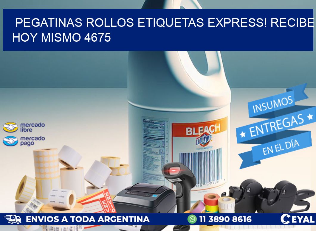 Pegatinas rollos etiquetas Express! Recibe Hoy Mismo 4675