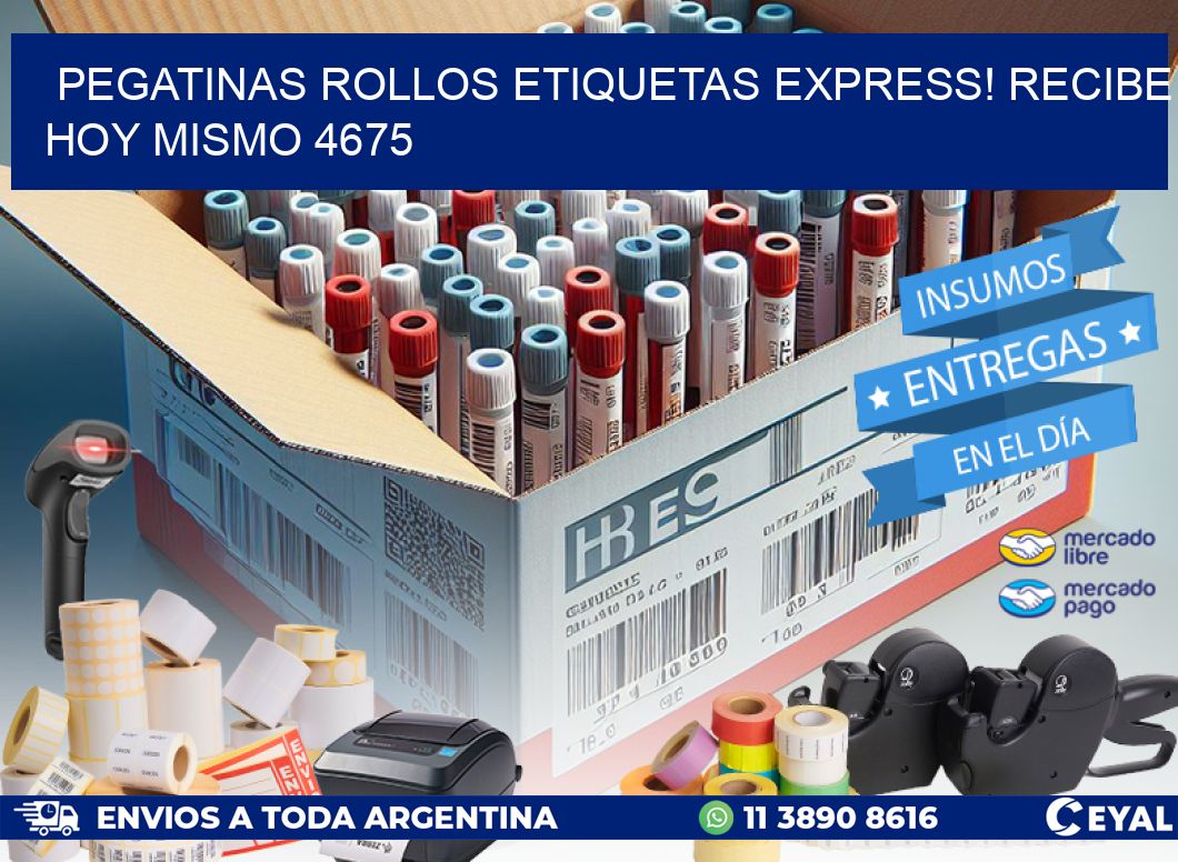 Pegatinas rollos etiquetas Express! Recibe Hoy Mismo 4675