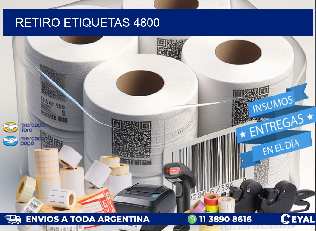 Retiro etiquetas 4800