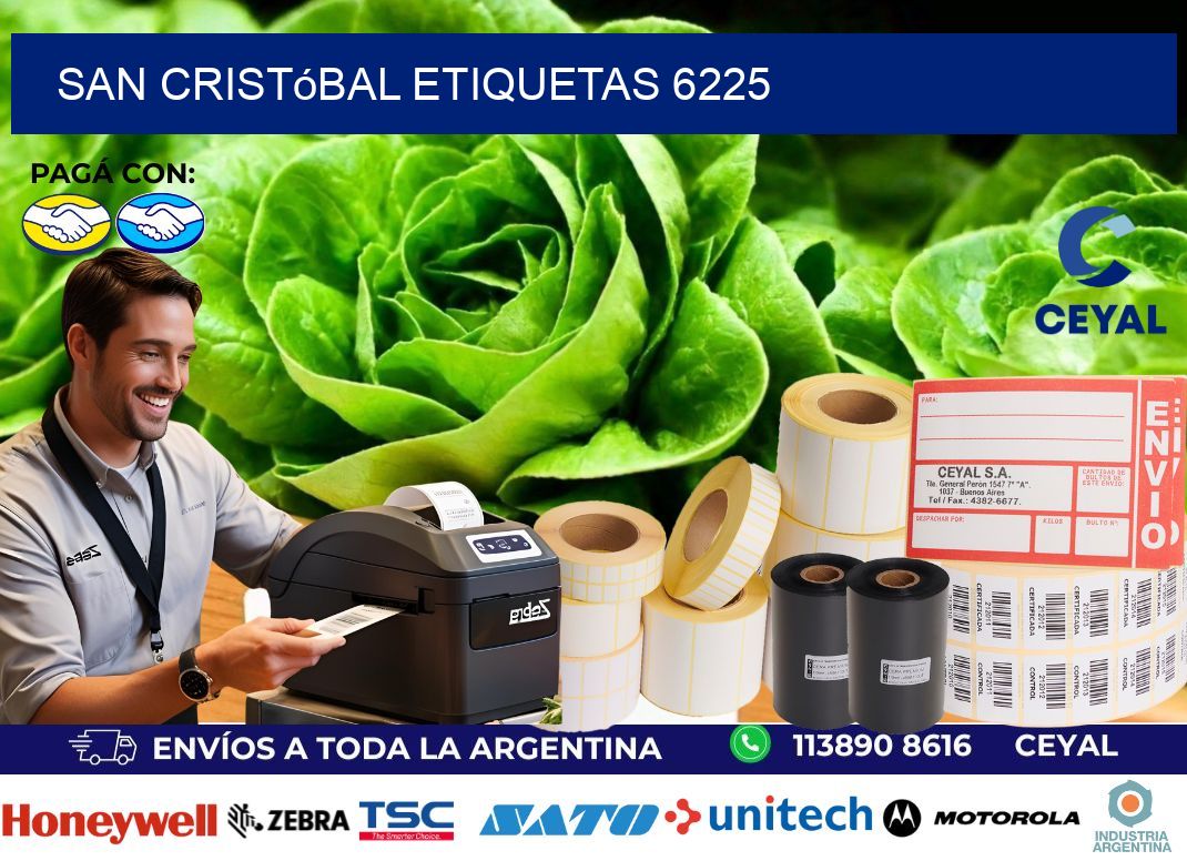 San Cristóbal etiquetas 6225