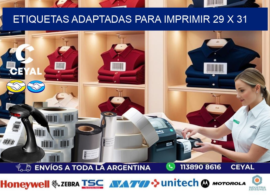 etiquetas adaptadas para imprimir 29 x 31