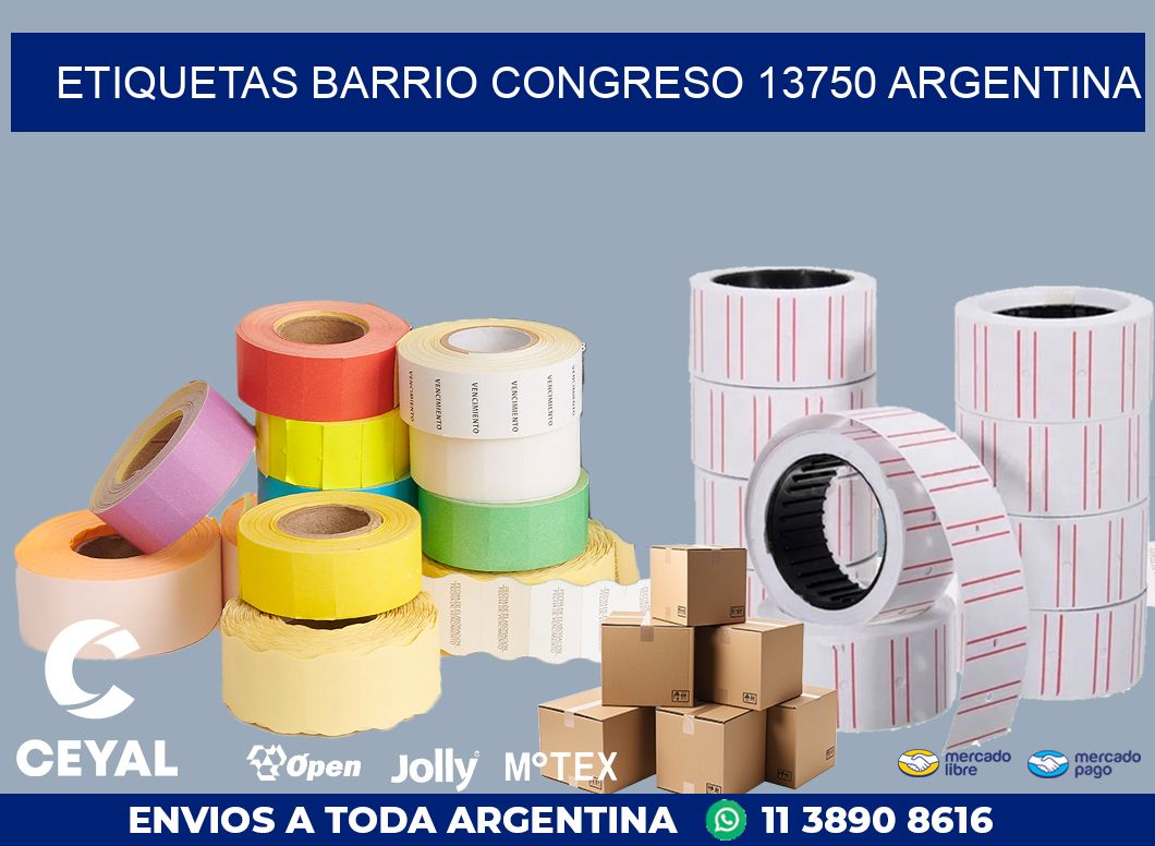etiquetas barrio congreso 13750 argentina