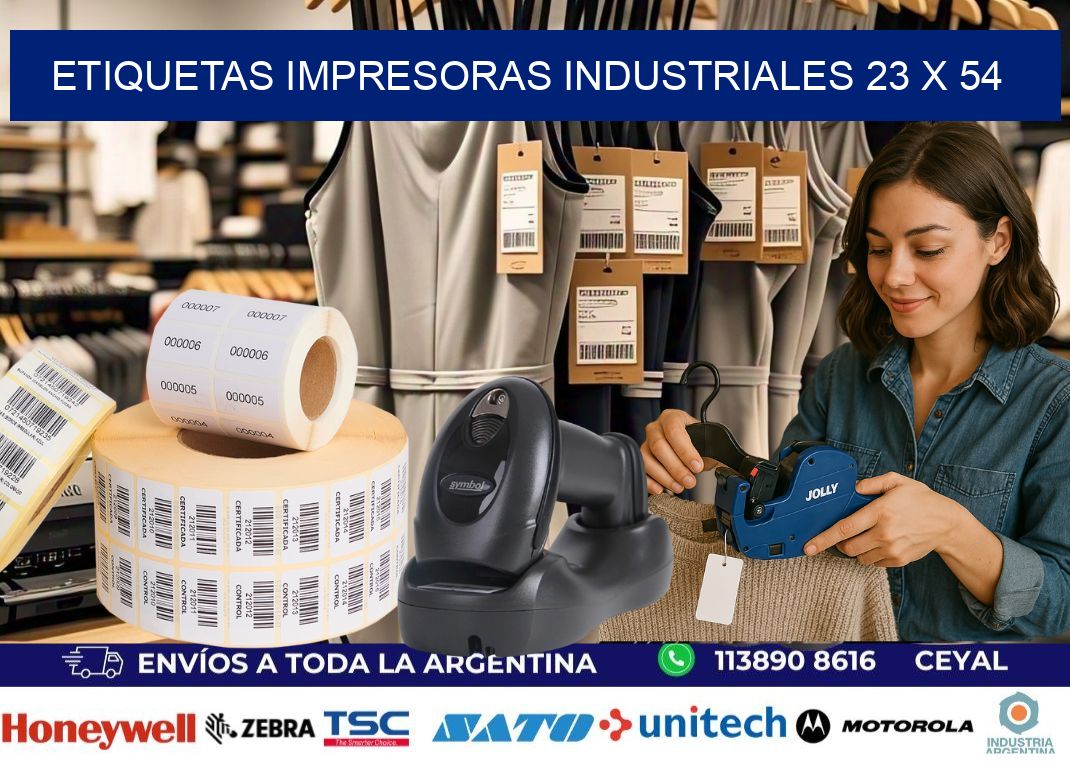 etiquetas impresoras industriales 23 x 54