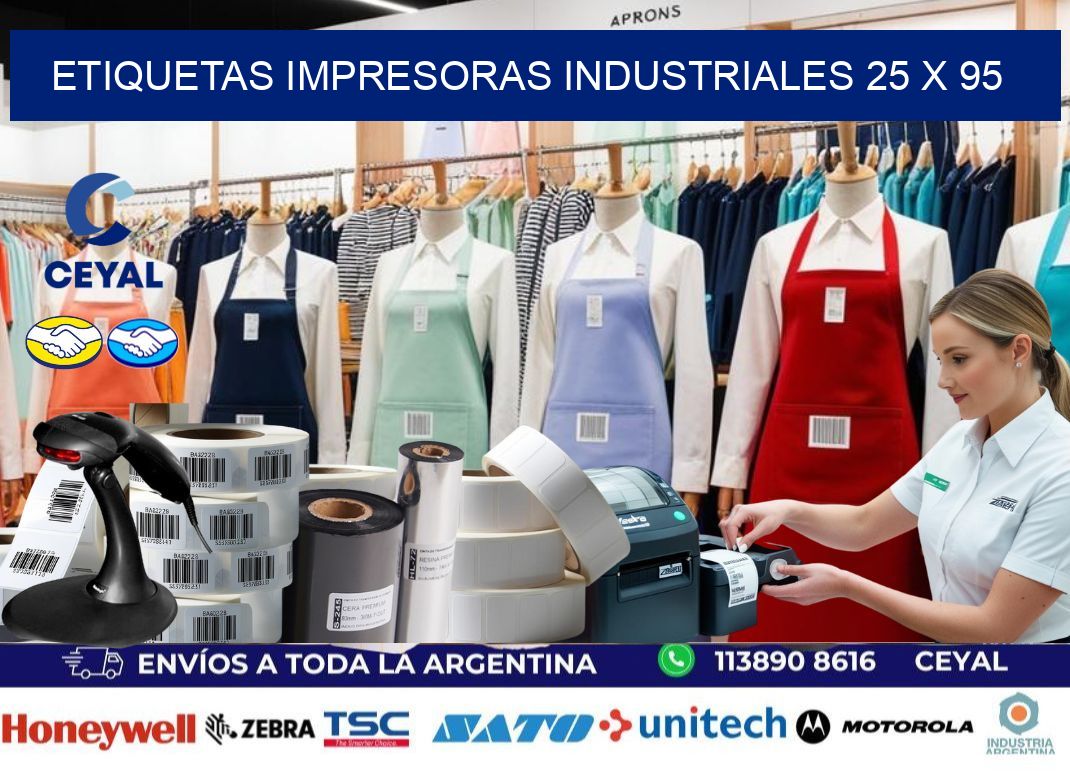 etiquetas impresoras industriales 25 x 95