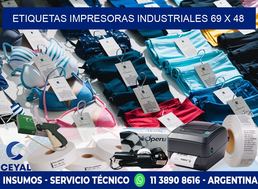 etiquetas impresoras industriales 69 x 48
