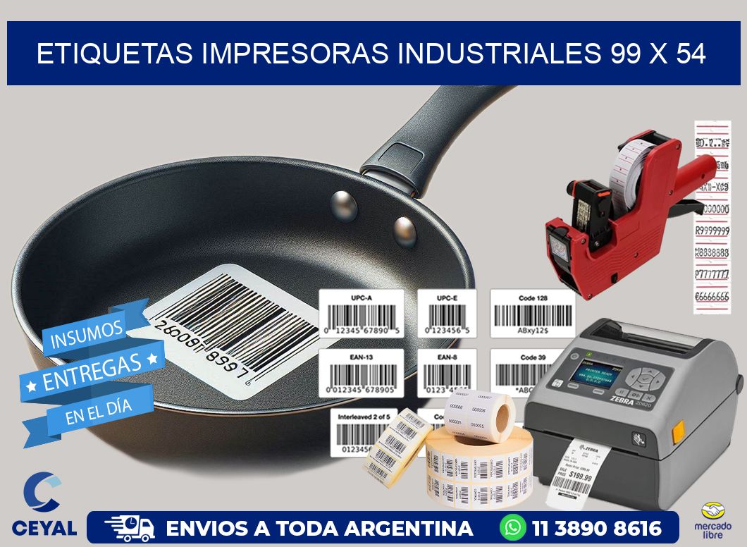etiquetas impresoras industriales 99 x 54
