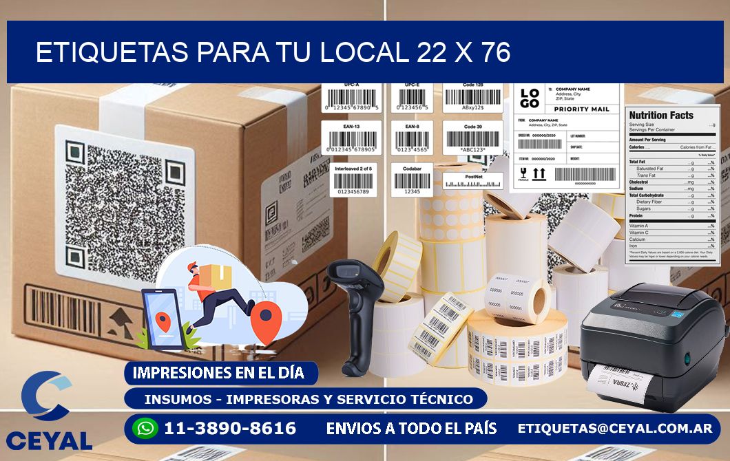 etiquetas para tu local 22 x 76
