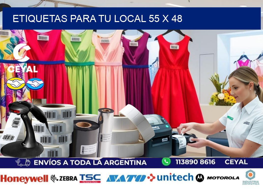 etiquetas para tu local 55 x 48