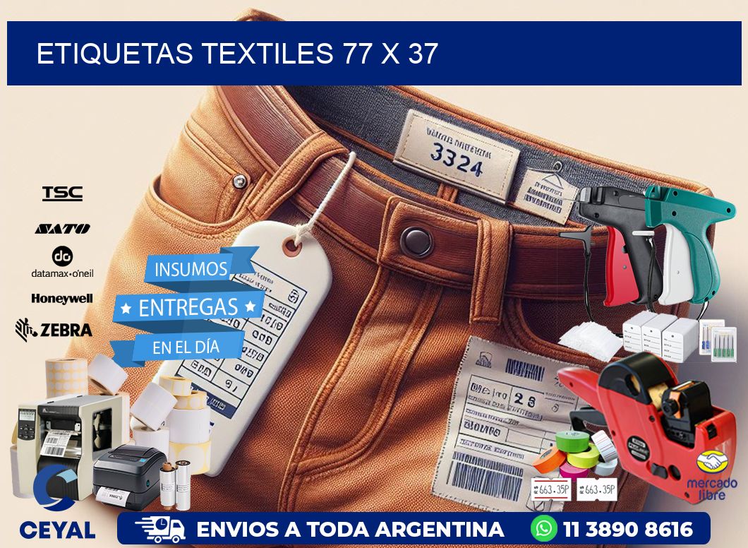 etiquetas textiles 77 x 37