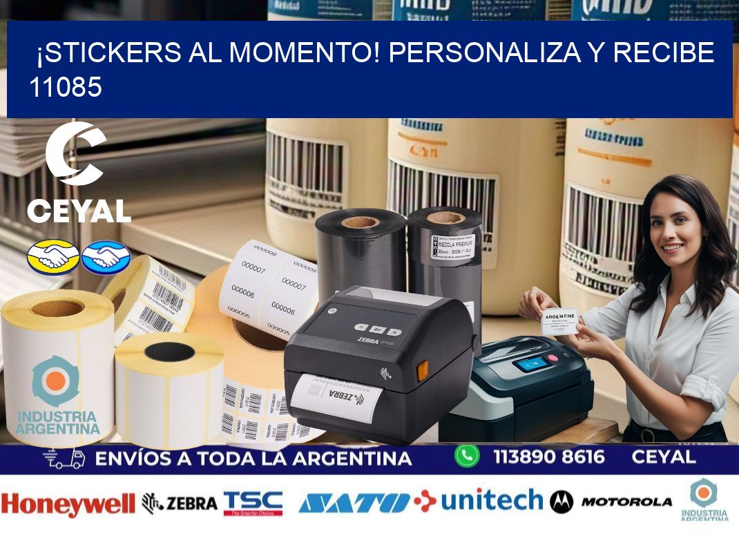 ¡Stickers al Momento! Personaliza y Recibe 11085