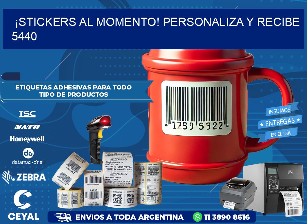¡Stickers al Momento! Personaliza y Recibe 5440