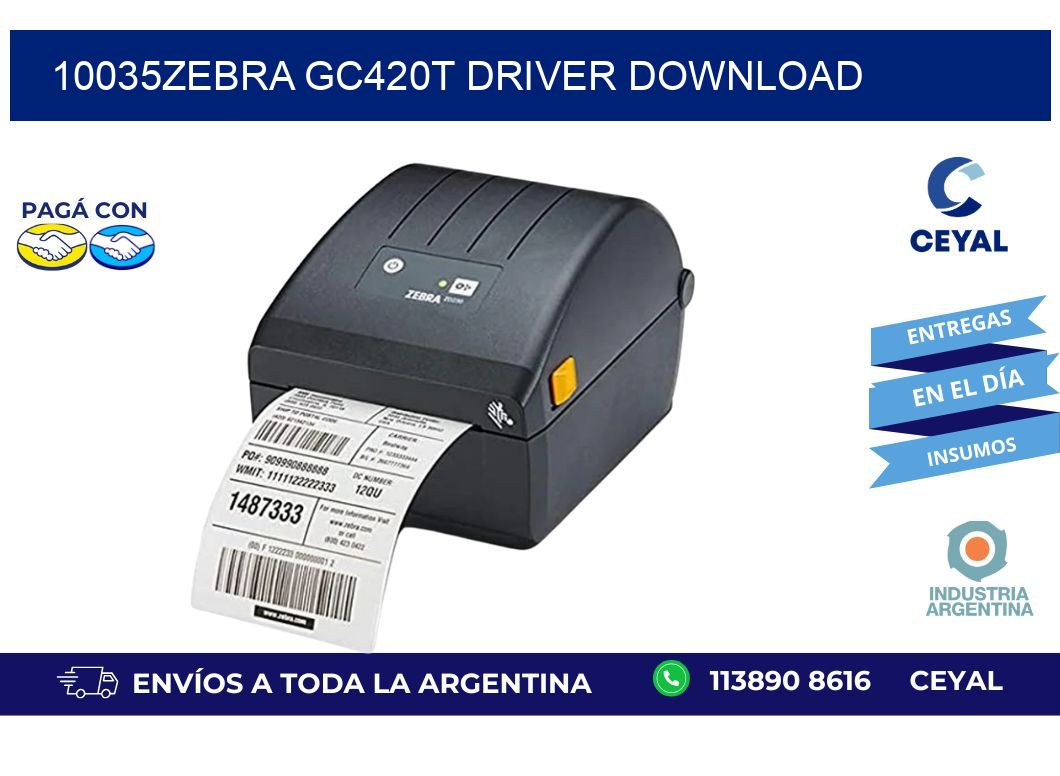 10035Zebra GC420t driver download