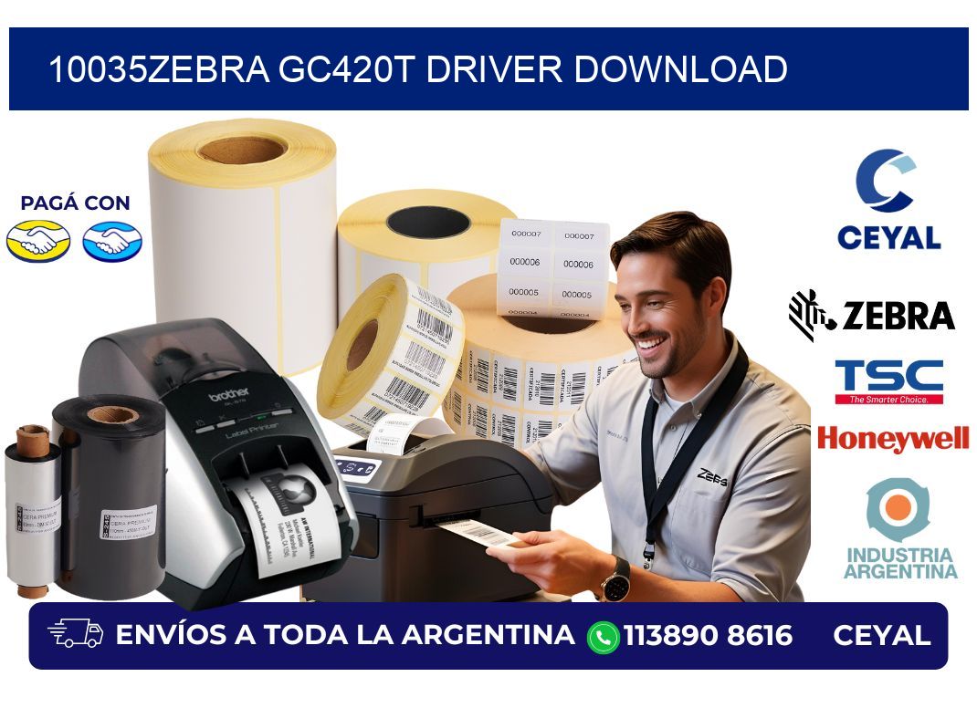10035Zebra GC420t driver download