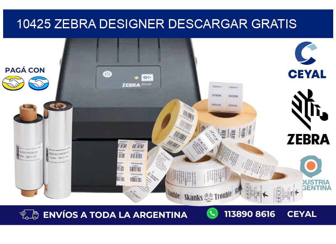 10425 Zebra Designer Descargar gratis