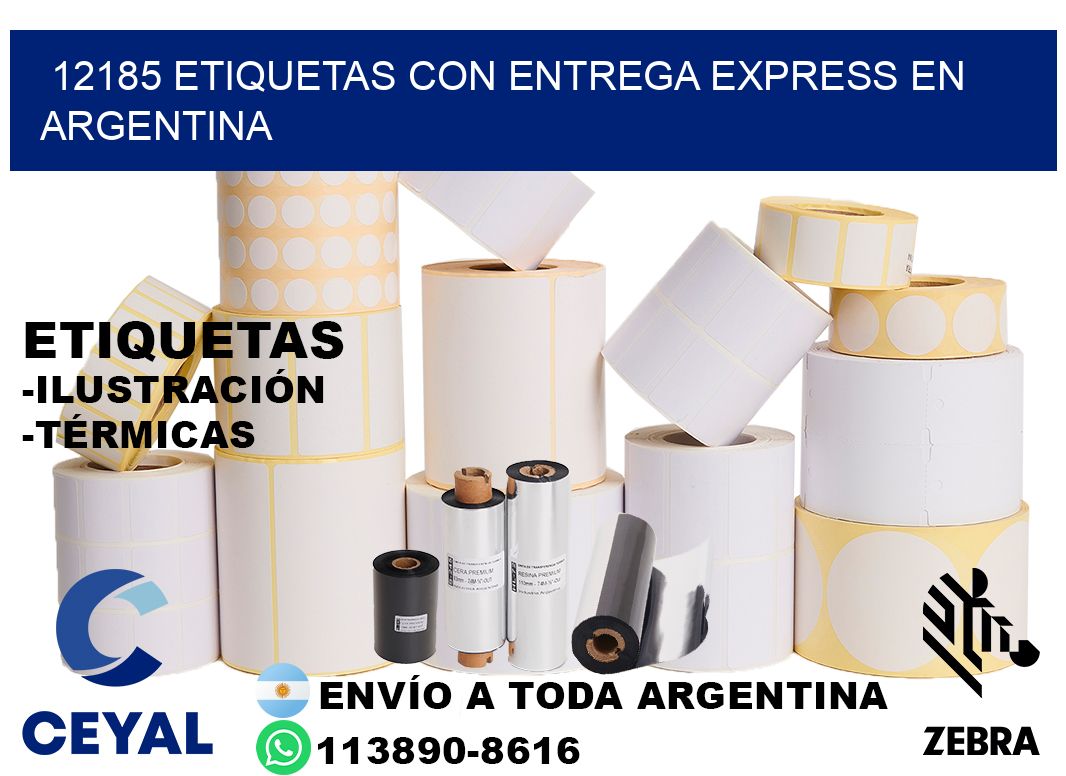 12185 Etiquetas con entrega express en Argentina