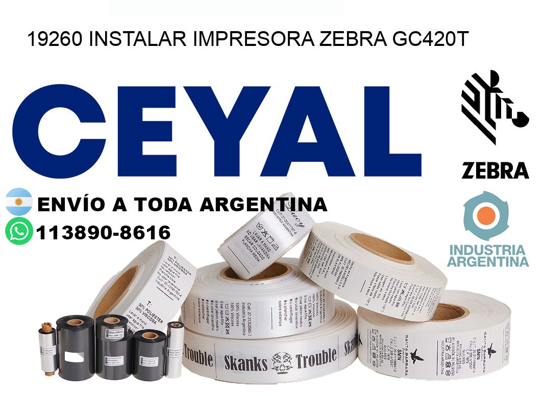 19260 Instalar impresora Zebra GC420t