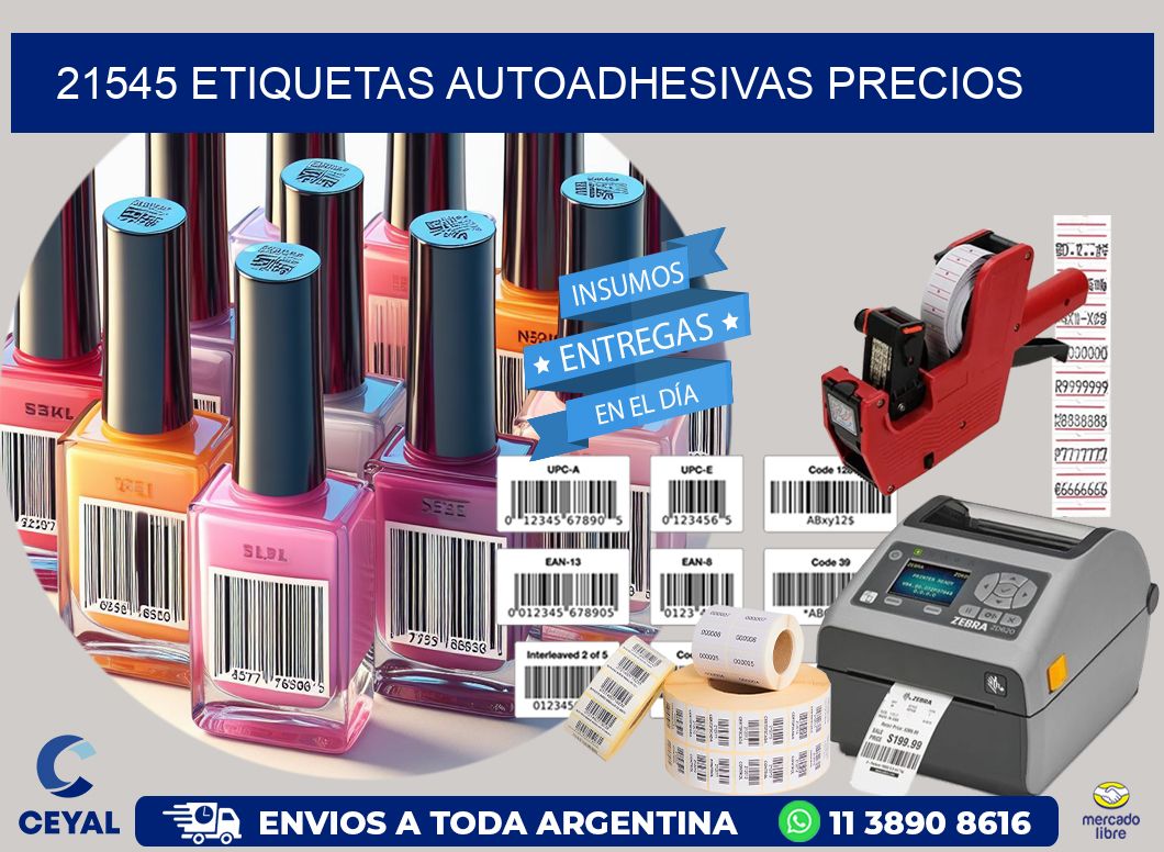 21545 Etiquetas autoadhesivas precios