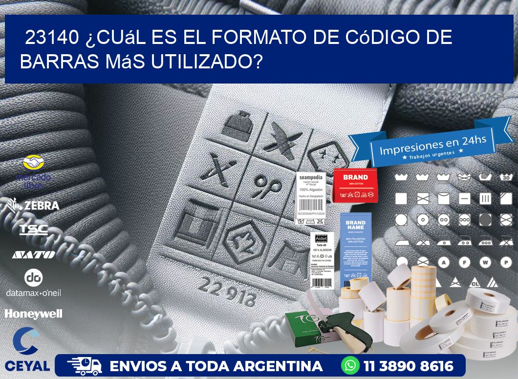 23140 ¿Cuál es el formato de código de barras más utilizado?