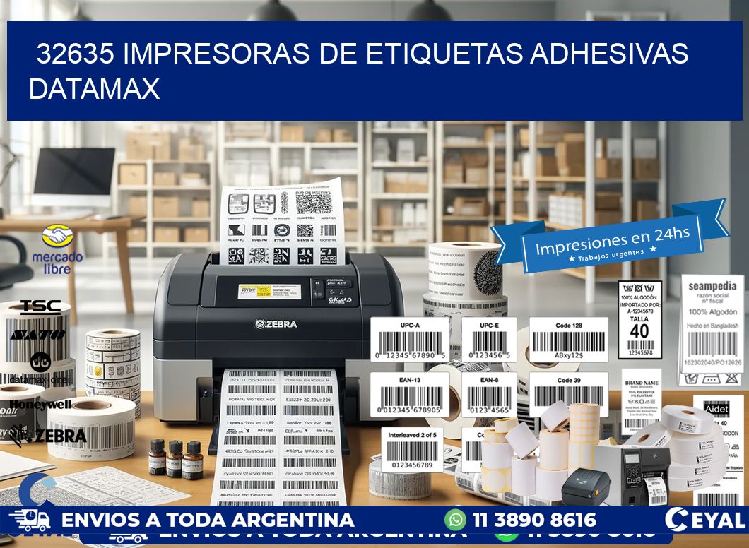 32635 impresoras de etiquetas adhesivas datamax