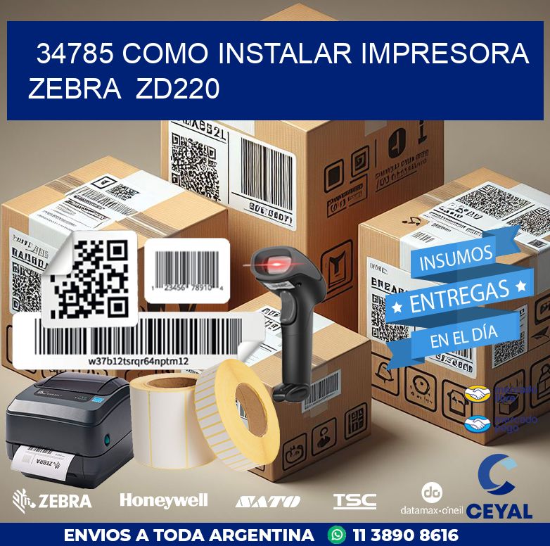 34785 Como instalar impresora Zebra ZD220
