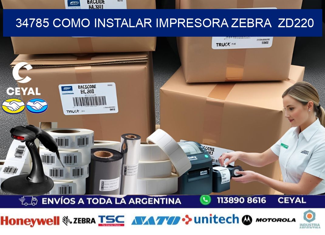 34785 Como instalar impresora Zebra ZD220