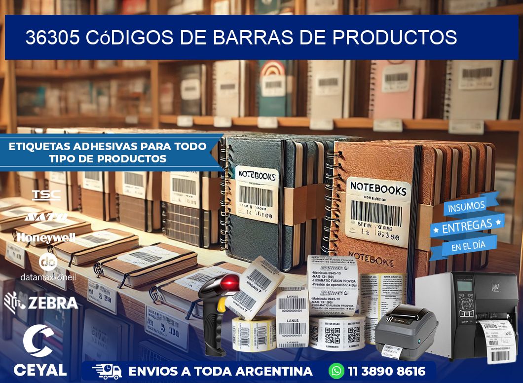 36305 Códigos de barras de productos