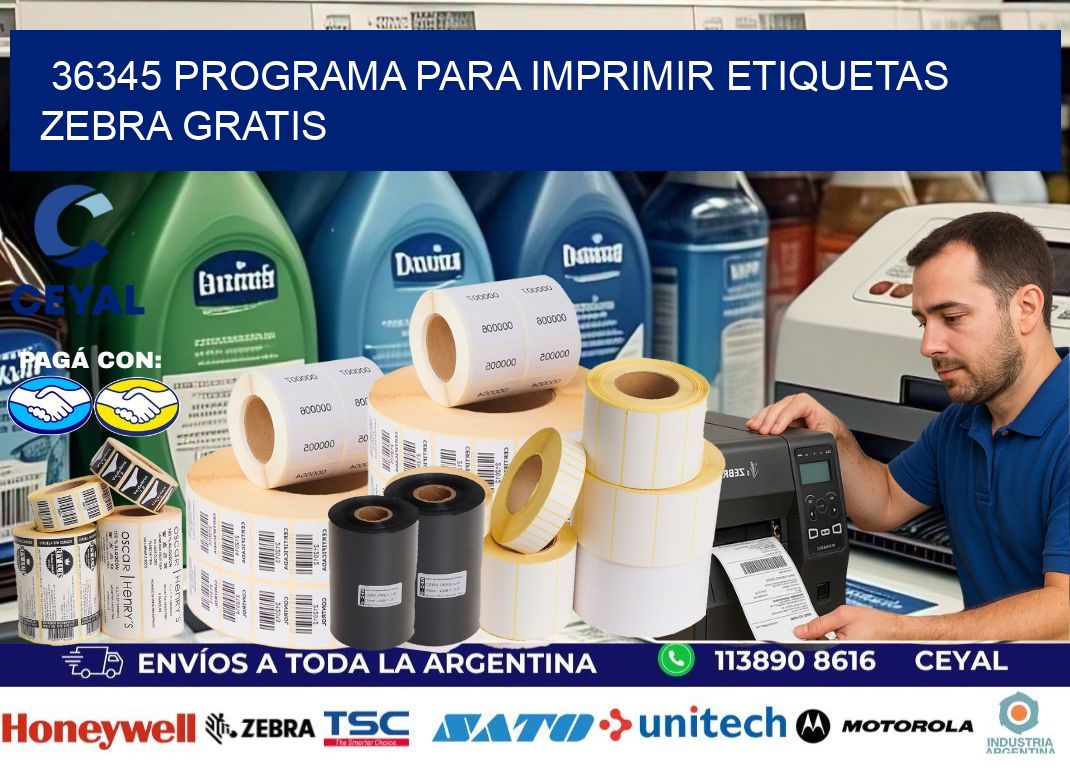 36345 Programa para imprimir etiquetas Zebra gratis
