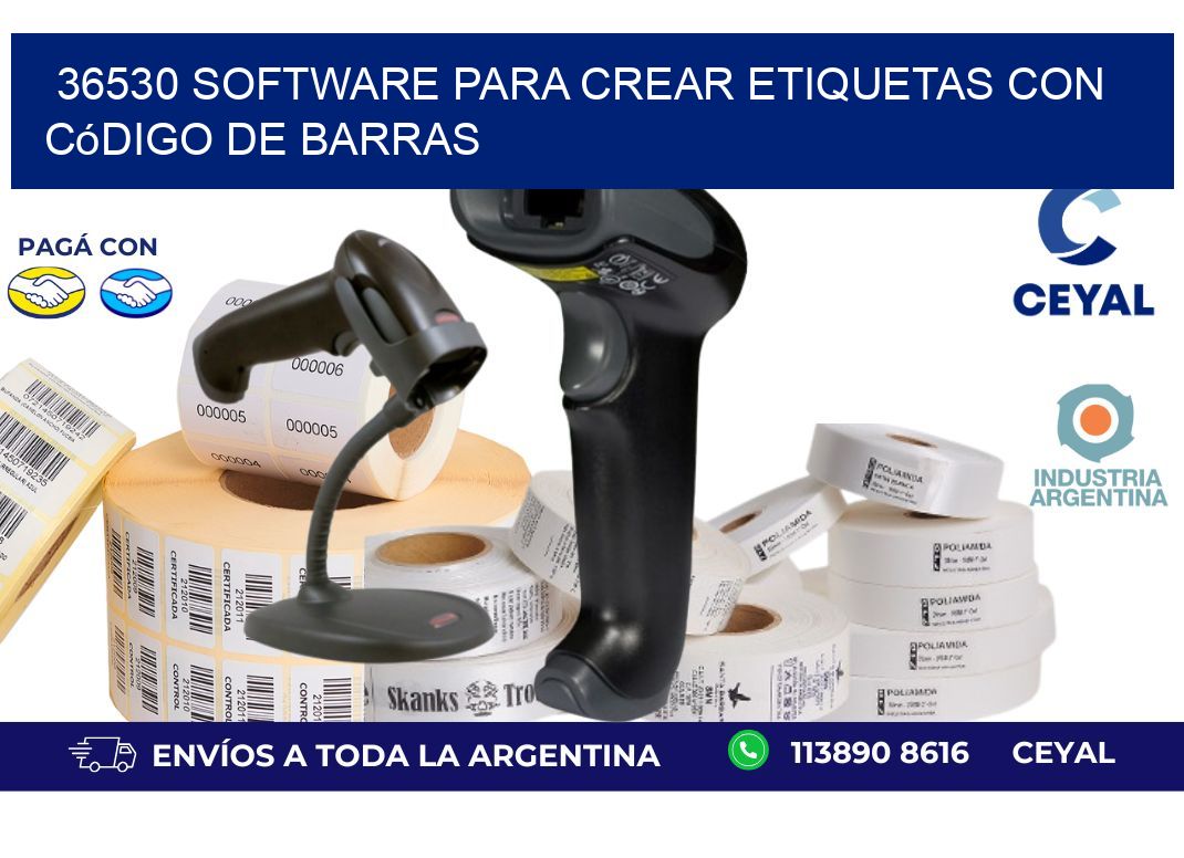 36530 Software para crear etiquetas con código de barras