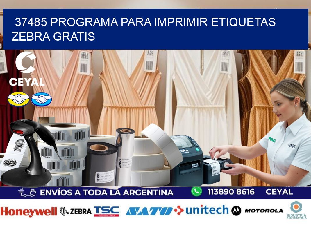 37485 Programa para imprimir etiquetas Zebra gratis