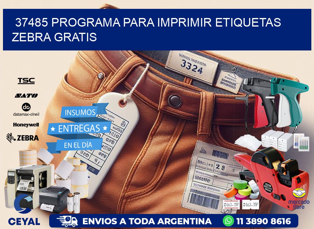 37485 Programa para imprimir etiquetas Zebra gratis
